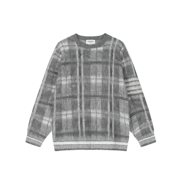 톰브라운 남성 그레이 니트 - Thom Browne Mens Gray Knits - thc… - 1