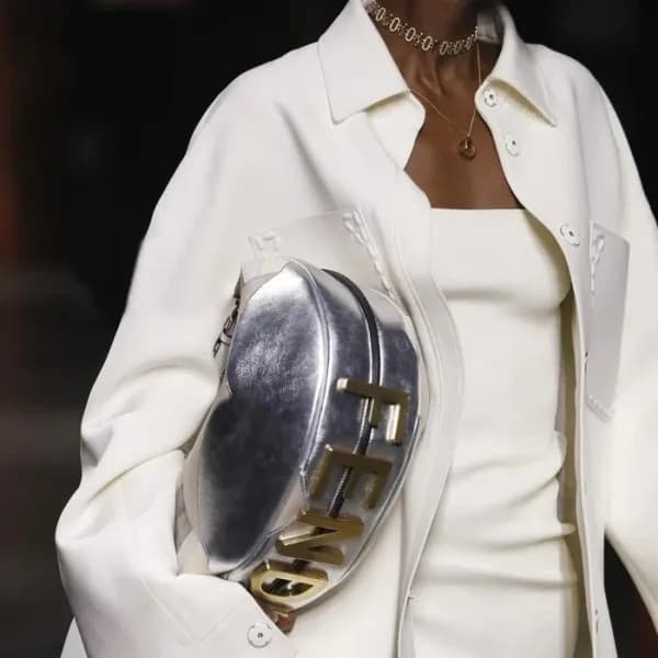 펜디 여성 실버 그라피 백 - Fendi Womens Graphy Bag - feb204x - 1