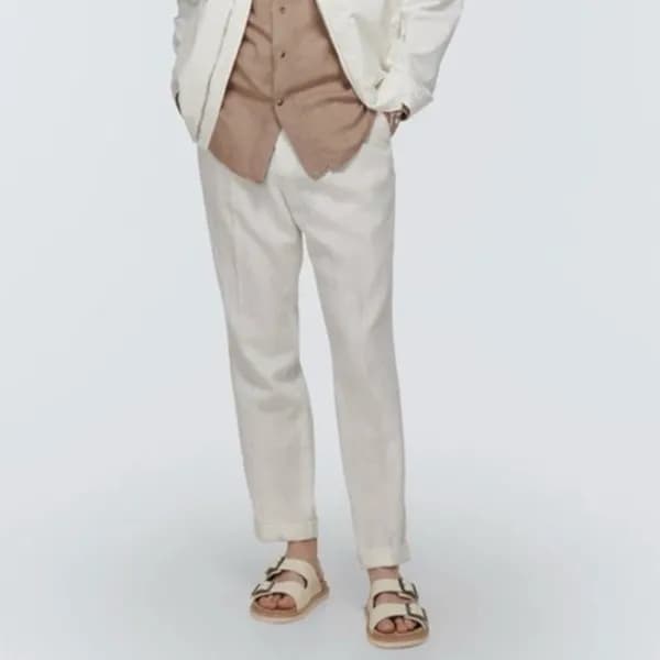 브루넬로쿠치넬리 남성 화이트 슬리퍼 - Brunello Cucinelli Womens Wh… - 1