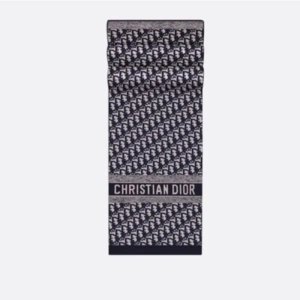 디올 여성 네이비 머플러 - Dior Womens Navy Muffler - acc1765… - 1