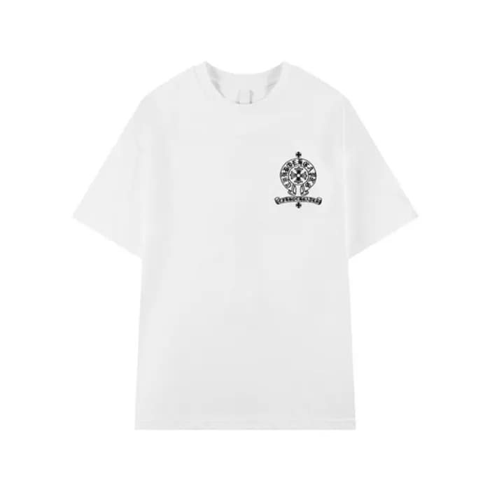 크롬하츠 남성 화이트 반팔티 - Chrom Hearts Mens White Tshirts … - 1