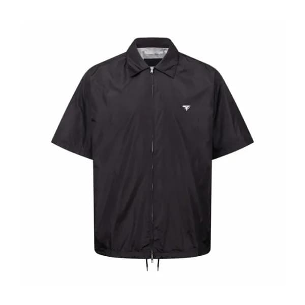 프라다 남성 리나일론 반팔 셔츠 - Prada Mens Black Shirts - prc… - 1