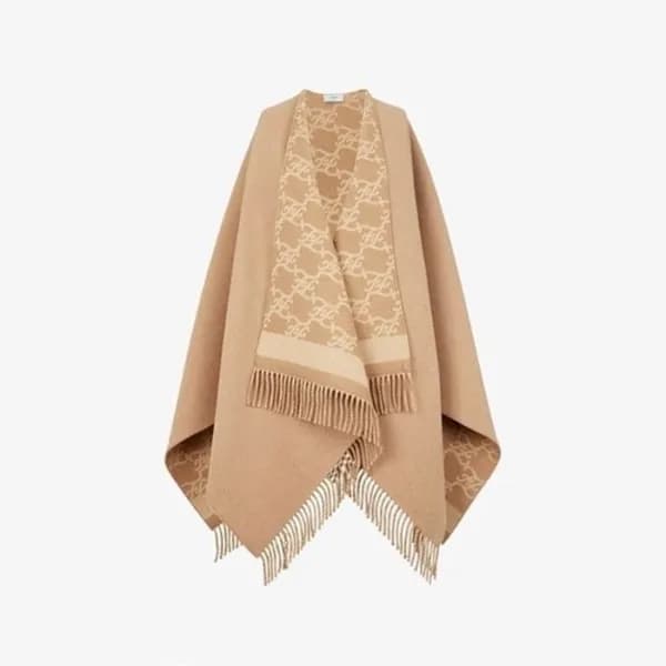 펜디 여성 카멜 판쵸 - Fendi Womens Camel Pancho - acc2272x - 1