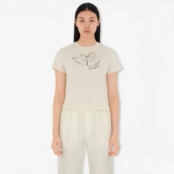 버버리 여성 라운드 반팔티 - Burberry Womens Round Tshirts - … - 1