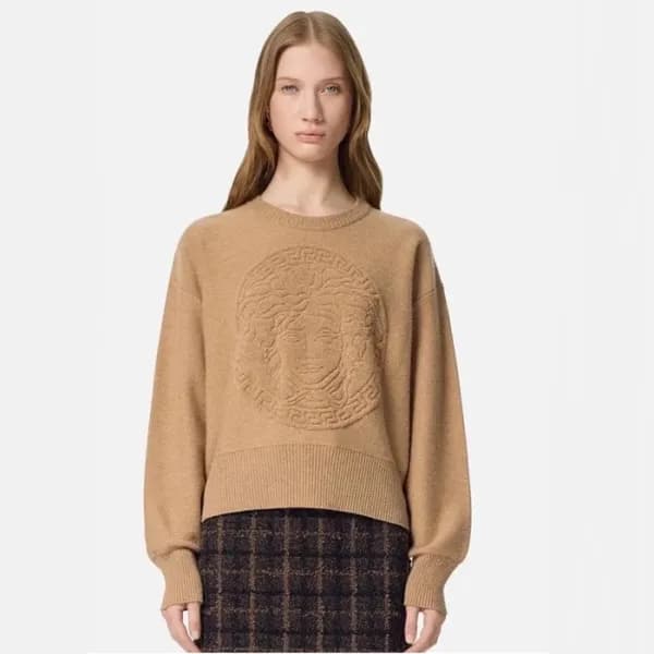 베르사체 여성 라운드 스웨터 - Versace Womens Round Sweater - v… - 1