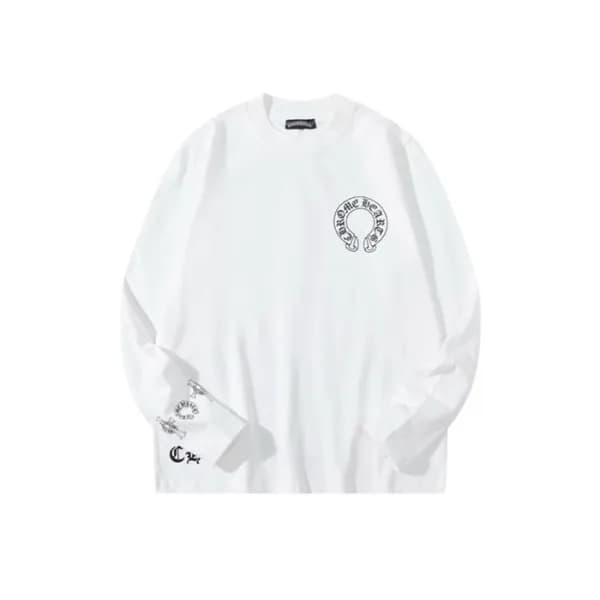 크롬하츠 남성 라운드 긴팔티 - Chrome Hearts Mens Round Tshirt … - 1