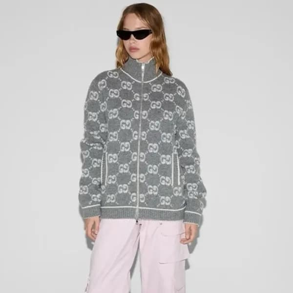 구찌 여성 집업 스웨터 - Gucci Womens Zip-up Sweater - guc50… - 1
