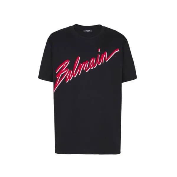 발망 남성 라운드 반팔티 - Balmain Mens Round Tshirt - bmc507… - 1