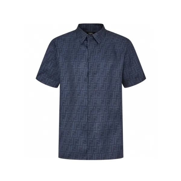 펜디 남성 FF 반팔 셔츠 - Fendi Mens FF Shirts - fec5600x - 1