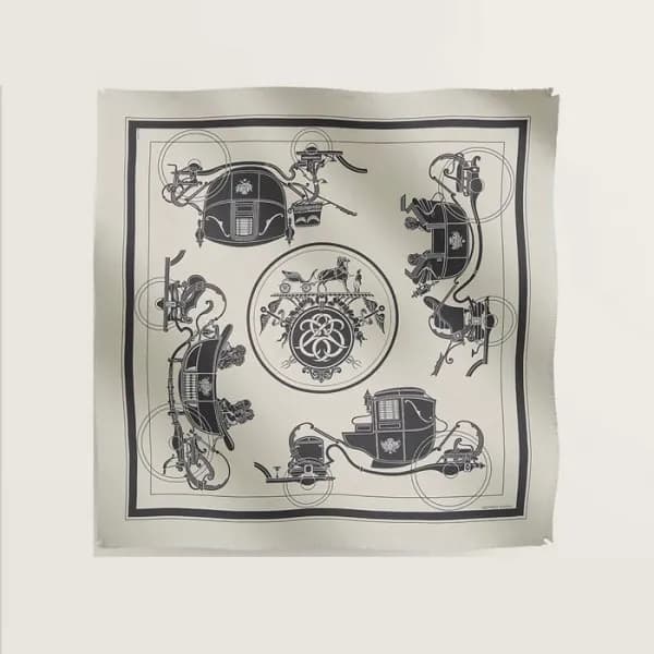 에르메스 남/녀 실크 스카프 - Hermes Unisex Silk Scarf - acc44… - 1