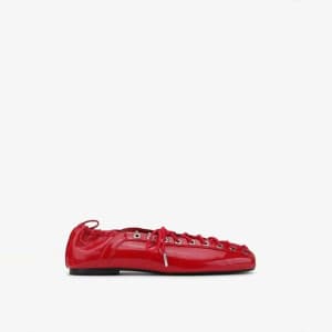 가니 여성 올레텍스 레이스업 발레리나 - Ganni Womens Oleatex Lace-U…