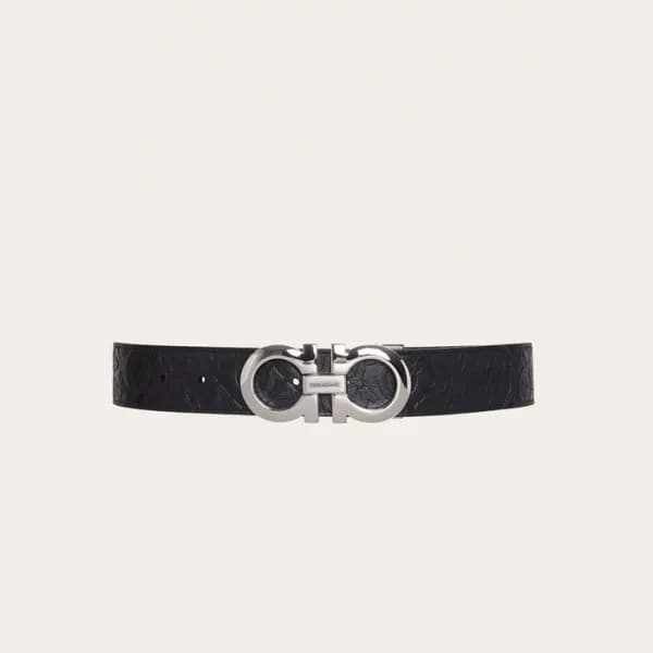 살바토레 페라가모 남성 간치니 벨트 - Ferragamo Mens Gancini Belt … - 1