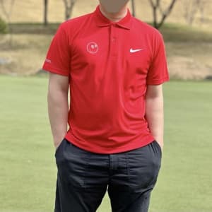 [MALBON x NIKE] 말본 x 나이키 남성 드라이핏 카라넥 티셔츠 - gol166…