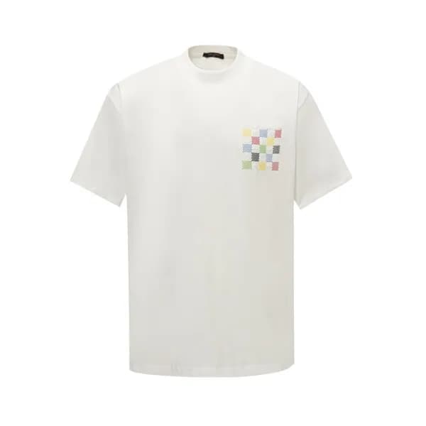 루이비통 남성 라운드 반팔 티셔츠 - Louis vuitton Mens Round Tshi… - 1