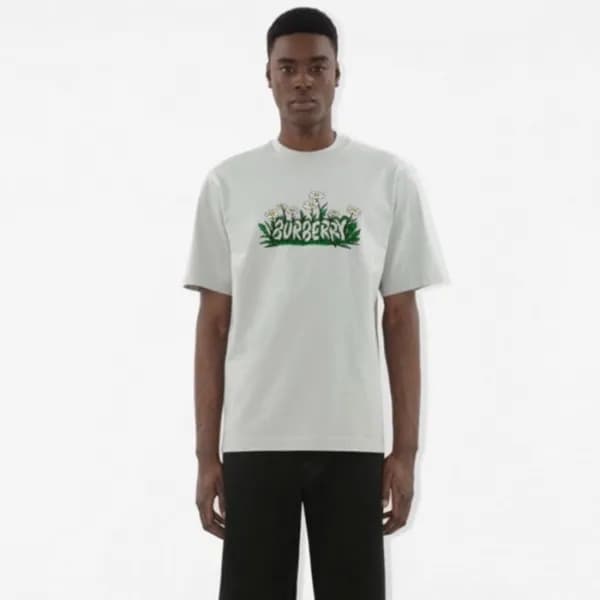버버리 남성 라운드 반팔 티셔츠 - Burberry Mens Round Tshirt - b… - 1