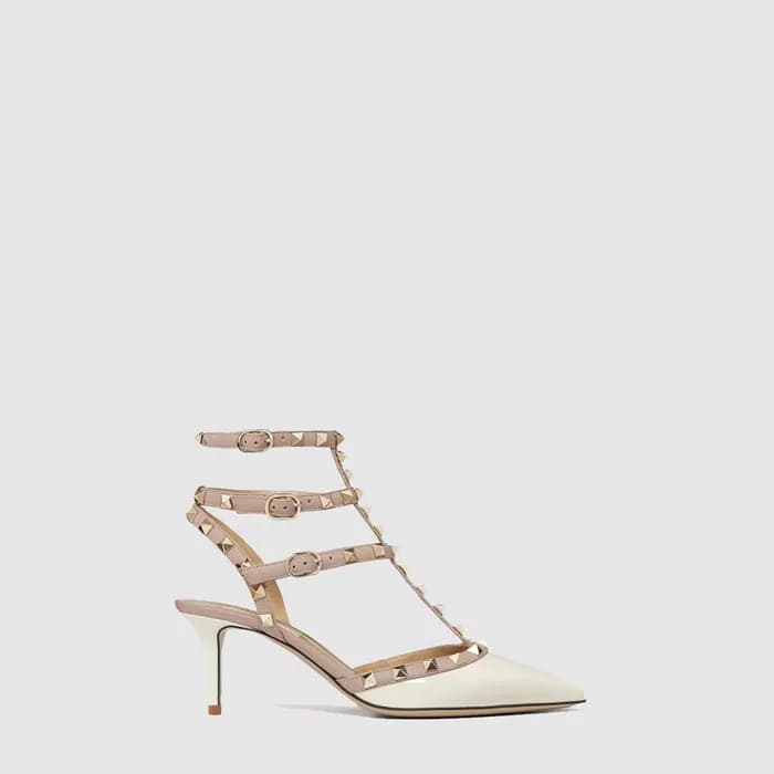 발렌티노 여성 락스터드 케이지 펌프스 - Valentino Womens Rockstud C… - 1