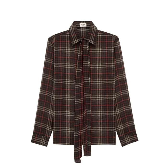 입생로랑 여성 실크 셔츠 - Saint Laurent Womens Silk Shirts -… - 1