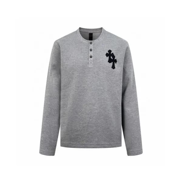 크롬하츠 남성 라운드 긴팔티 - Chrome Hearts Mens Round Tshirt … - 1