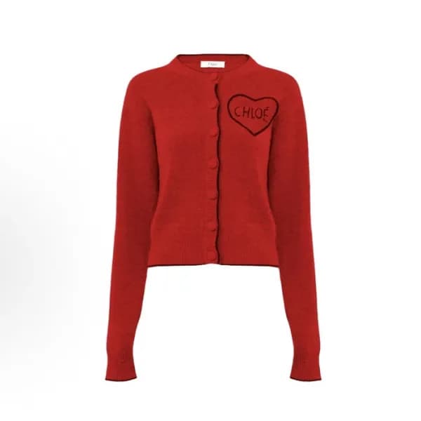 끌로에 여성 브이넥 가디건 - Chloe Womens V-neck Cardigan - ch… - 1
