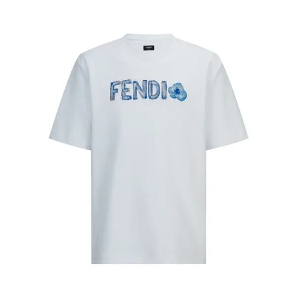 펜디 남성 라운드 반팔 티셔츠 - Fendi Mens Round Tshirt - fec13… - 1