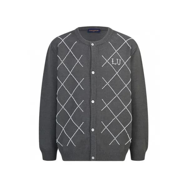 루이비통 남성 라운드 가디건 - Louis vuitton Mens Round Cardiga… - 1