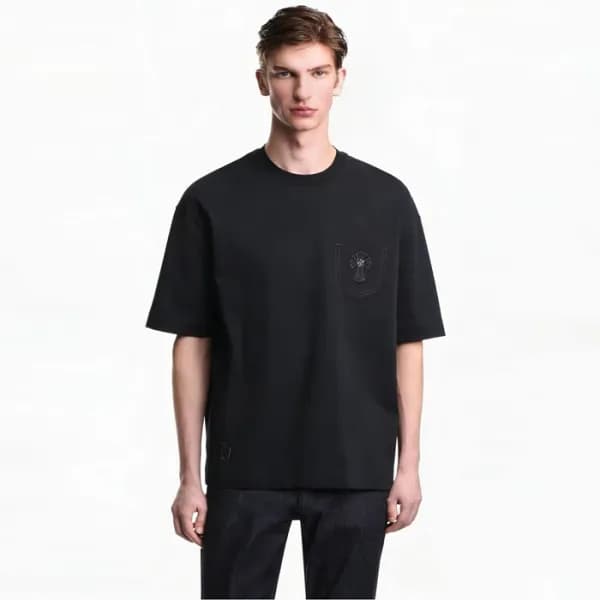 크롬하츠 남성 라운드 반팔티 - Chrom Hearts Mens Round Tshirt -… - 1