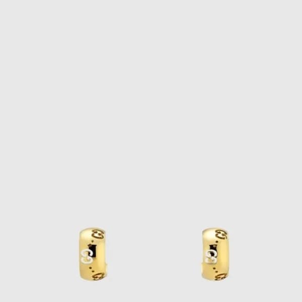 구찌 여성 아이콘 18K GG 후프 귀걸이 - Gucci Womens Icon 18K GG… - 1