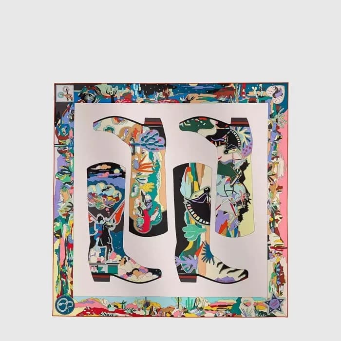 에르메스 여성 보테스 스토리 스카프 - Hermes Womens Bottes Story s… - 1