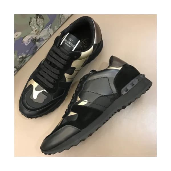 Valentino 2018 Mens Leather Sneakers/Running shoes… - 1