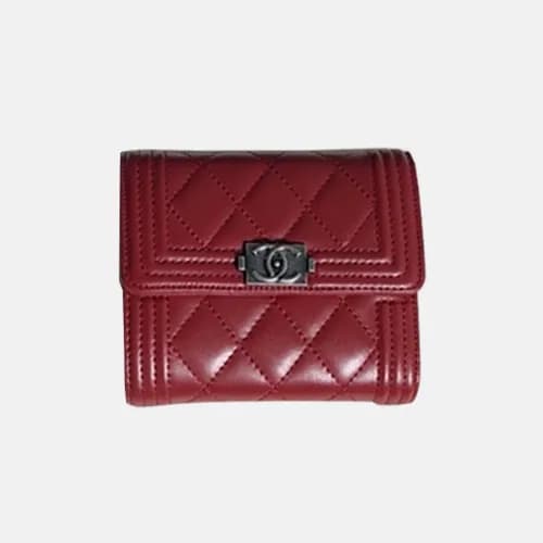 Chanel 2018 Boy Lambskin Small wallet A84073 - 샤넬 … - 1