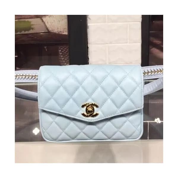 Chanel Women Leather Belt Bag ,18CM - 샤넬 여성용 레더 벨트… - 1