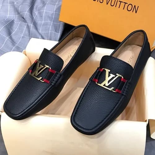 Louis Vuitton 2018 Mens Strap Leather Loafer - 루이… - 1