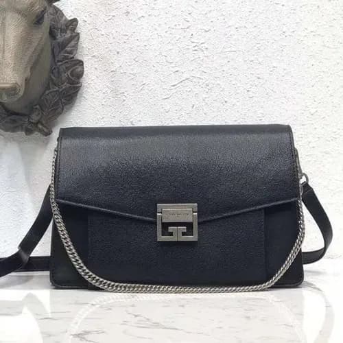 Givenchy Leather and Suede GV3 Shoulder Bag,16/21/… - 1