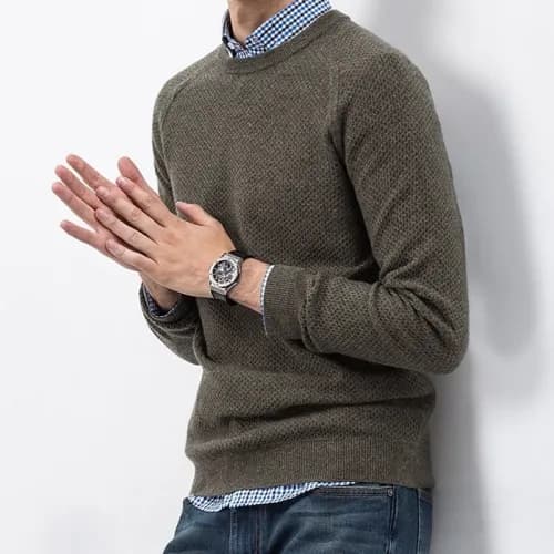 Zegna 2018 Mens 100%Wool Crew-neck Sweater - 제냐 울… - 1