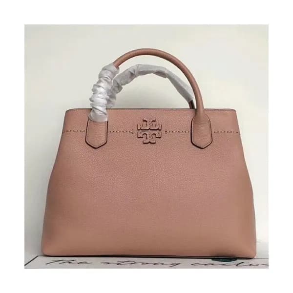Tory Burch Leather Mcgraw Triple-Compartment Satch… - 1