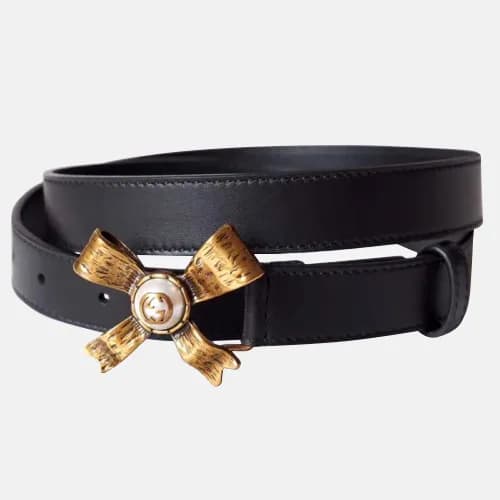 Gucci 2019 Ladies Flower Buckle Leather Belt - 구찌 … - 1