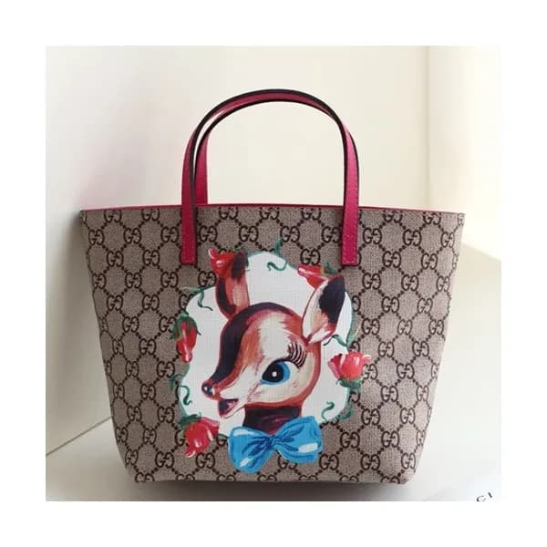 Gucci Supreme Mini Tote Bag,21CM - 구찌 수프림 여성용 토트백 … - 1
