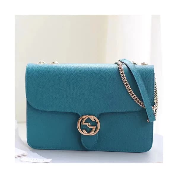 Gucci Interlocking Chain Shoulder Bag,28CM - 구찌 인터… - 1