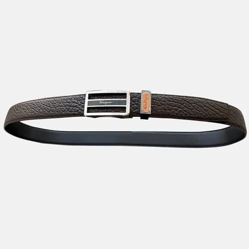 Salvatore Ferragamo 2019 Mens Gancini Buckle Leath… - 1