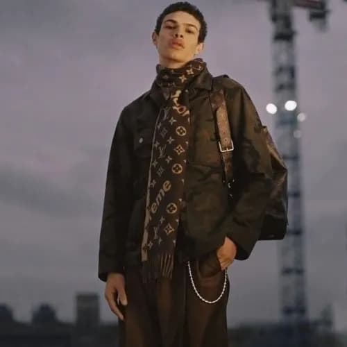 Louis Vuitton x Supreme 2019 Mens Camo Denim Jacke… - 1