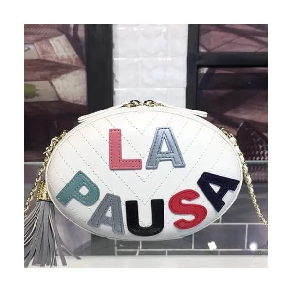 Chanel 2019 La Pausa Leather Chain Shoulder Cross … - 1