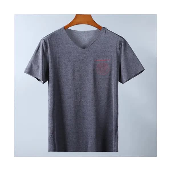 Versace 2019 Mens Logo Cotton Short Sleeved Tshirt… - 1