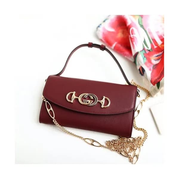 Gucci 2019 Zumi Chain Mini Women Tote Shoulder Cro… - 1
