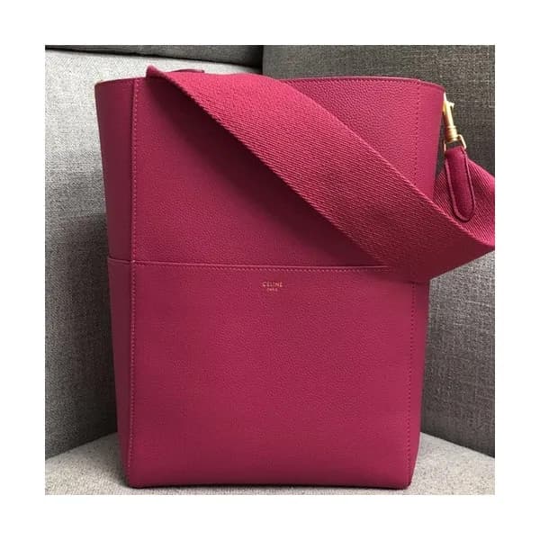 Celine Leather Sangle Shoulder Bag,33CM - 셀린느 레더 상… - 1