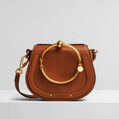 Chole 2019 Nile Small Leather Shoulder Bag, 19.5cm… - 1