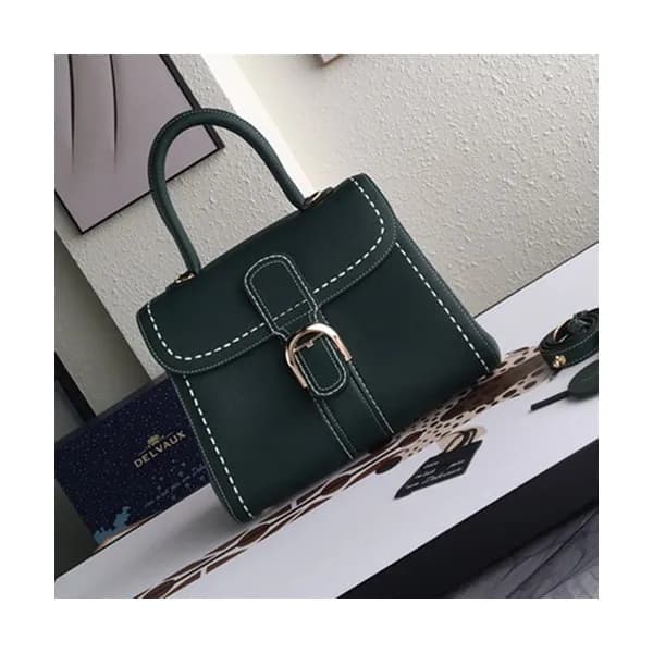 Delvaux 2019 Leather Tote Shoulder Bag,28 CM - 델보 … - 1