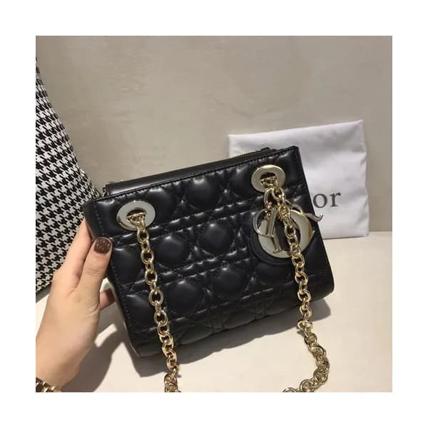 Dior 2019 Leather Chain Shoulder Bag ,20CM - 디올 20… - 1
