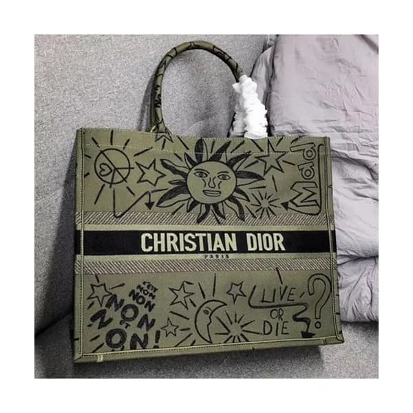 Dior 2019 Women Canvas Book Tote Shopper Bag ,41.5… - 1
