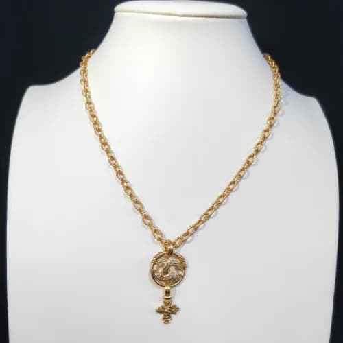 CHANEL Vintage Choker - 샤넬 여성용 빈티지 목걸이CHA0082.(옐로… - 1