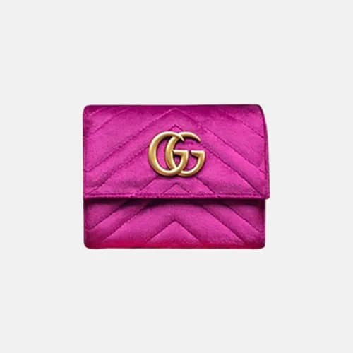 Gucci 2019 Marmont Matelasse Velvet Wallet 474802… - 1